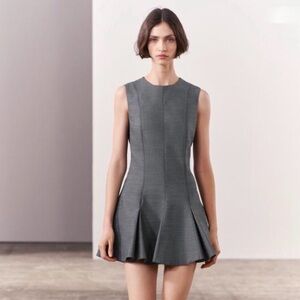 Zara  Gray Sleeveless Dress